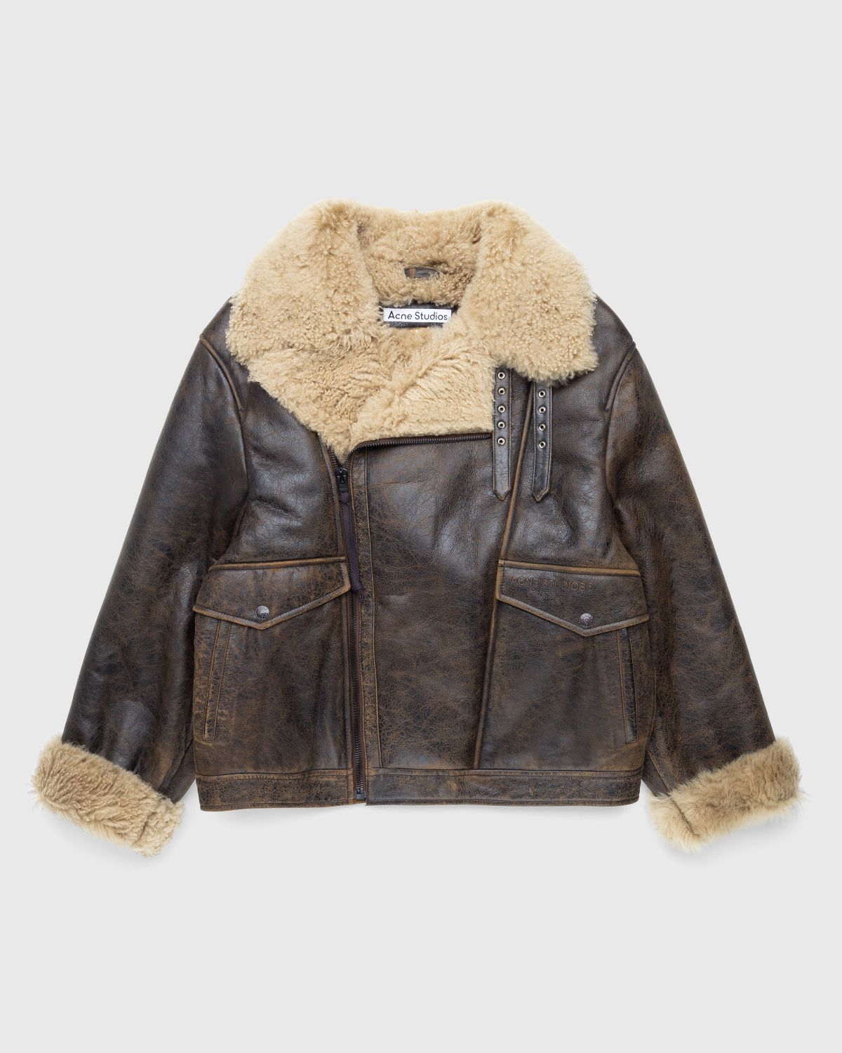 Hudson peak shop leather aviator jacket